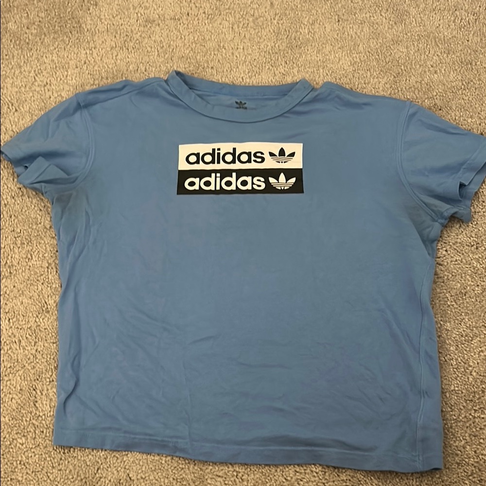 Adidas Blue Short Sleeve Tee Casual Fit